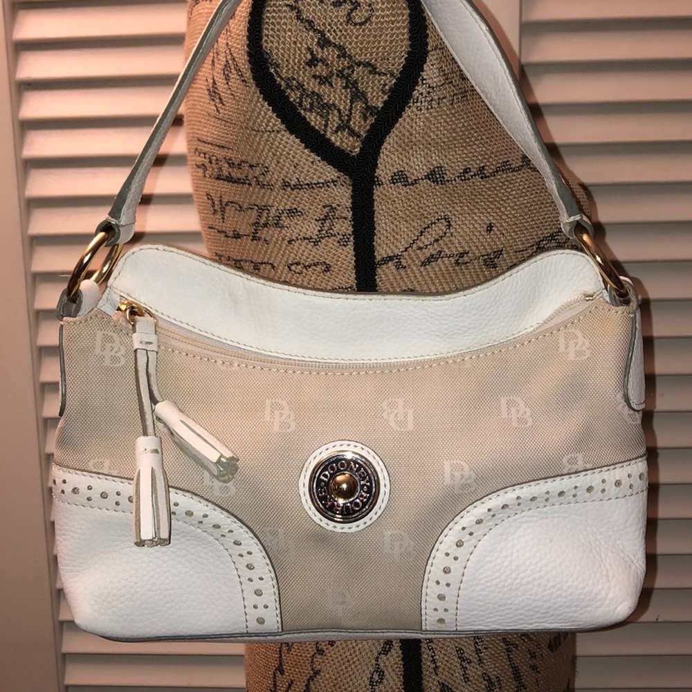 Dooney & Bourke Canvas/Leather Slouch Bag